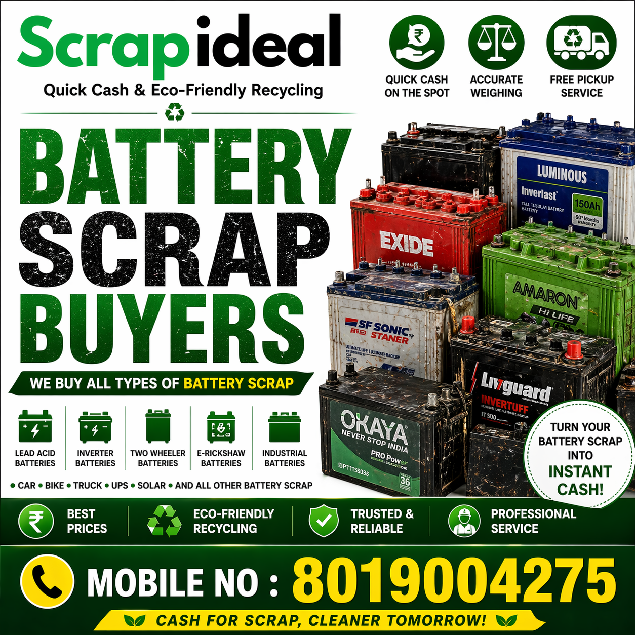 Battery Scrap Buyers in Hyderabad